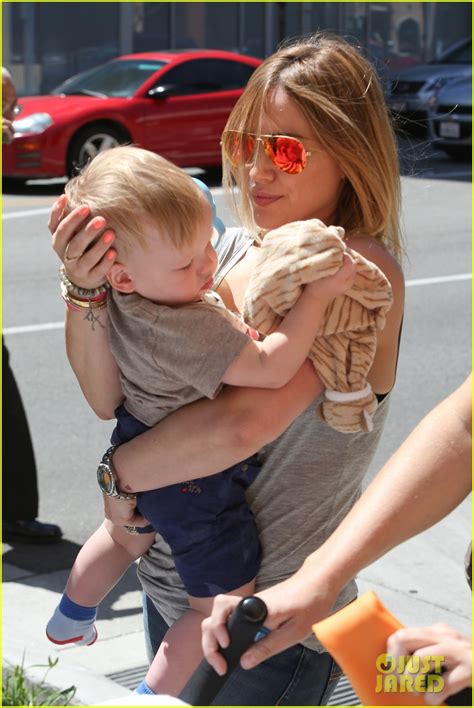hilary duff luca started walking at eleven months photo