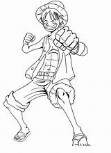 Coloring Luffy Pages Anime Printable Popular sketch template