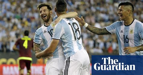 lionel messi equals record as argentina thump venezuela to set up usa
