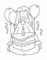 Birthday Girl Happy Stamps Digi Dearie Dolls Coloring Pages Drawing Getdrawings Choose Board sketch template