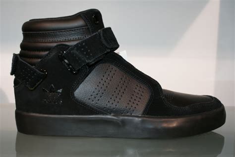 adidas originals adi rise mid mens high top strap trianers boots black   ebay