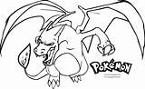 Coloring Charizard Pokemon Getdrawings sketch template