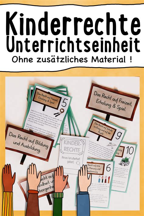 kinderrechte materialpaket mit forscherheft stationen bildkarten