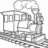 Colouring Tracks Train Coloring Pages Kids Printable sketch template