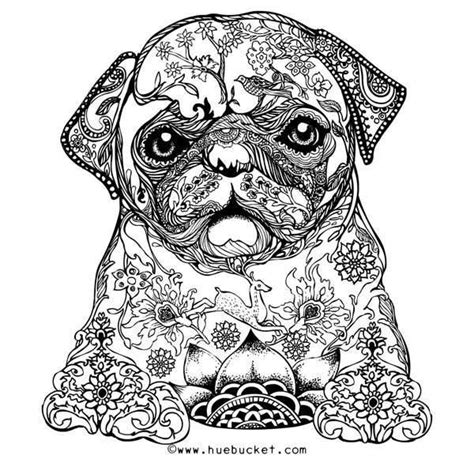 kleurplaat mandala dieren hond