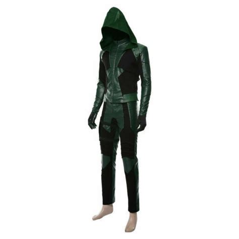 Green Arrow Season 8 Oliver Queen Cosplay Coat Jacket Full Set Costume