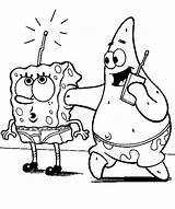 Spongebob Patrick Sponges Answers Getdrawings Cellphone sketch template
