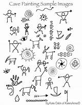 Cave Paintings Age Stone Kids Prehistoric History Doodles Ks2 Katersacres Tutorial sketch template