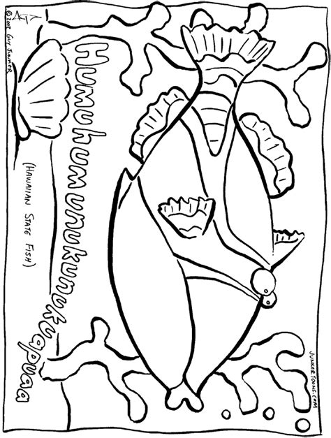 hawaiian state fish colouring pages fish coloring page hawaiian