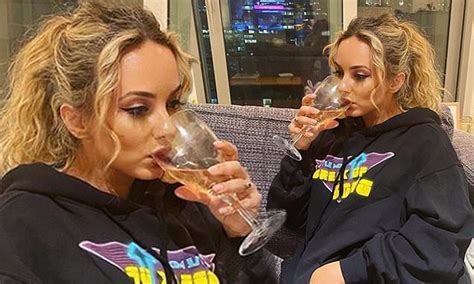 Little Mix S Jade Thirlwall Enjoys A Glass Of Wine In Her Band S