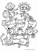 Coloring Rugrats Pages Cartoon Printable Color Kids Character Cartoons Sheets Colouring Print Characters Sheet Rug Book Coloringpagesfun A4 Show Template sketch template