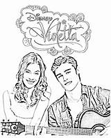 Violetta Coloriage Imprimer Fidanzato Seinem Freund Tomas Coloriages Colorir Dibujo sketch template