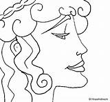 Head Coloring Woman Coloringcrew sketch template