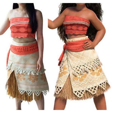 P300 Moana Costume Movie Cosplay Princess Party Déguisements