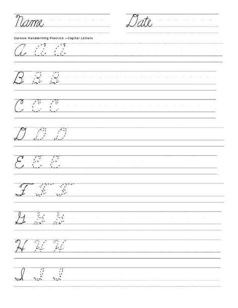 cursive handwriting practice  blank cursive writing worksheets fo