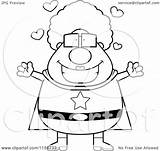 Granny Super Plump Vector Arms Open Clipart Cartoon Cory Thoman Outlined Coloring Facing Front 2021 sketch template