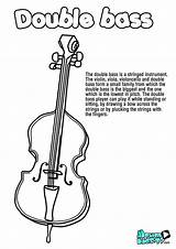 Contrabajo Instrumentos Musicales Actividades Instrument Violin Pintas Educativos sketch template