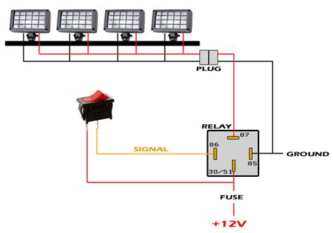 led light bar wiring diagram pictures  pin  pinterest