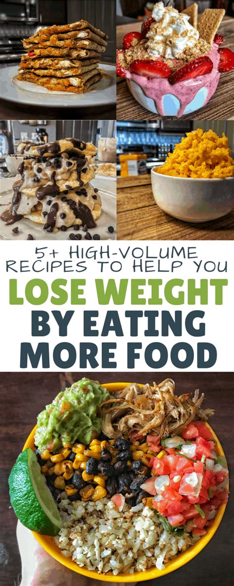 easy high volume recipes  fat loss  healthy eating  feeling hungry kinda