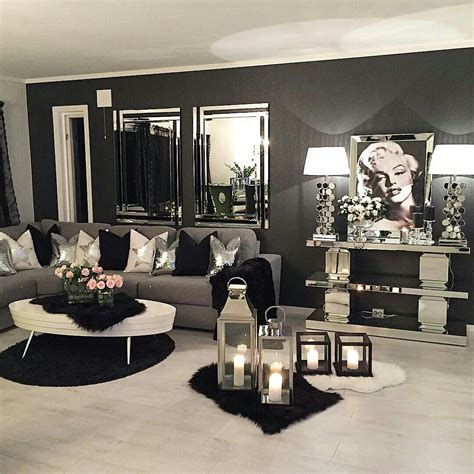 modern contemporary classy  absolutely love  decor   living room modern glam