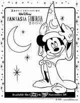 Mickey Coloring Fantasia Mouse Pages Disney Sorcerer Hat Hellokids Print Color 2000 Template sketch template