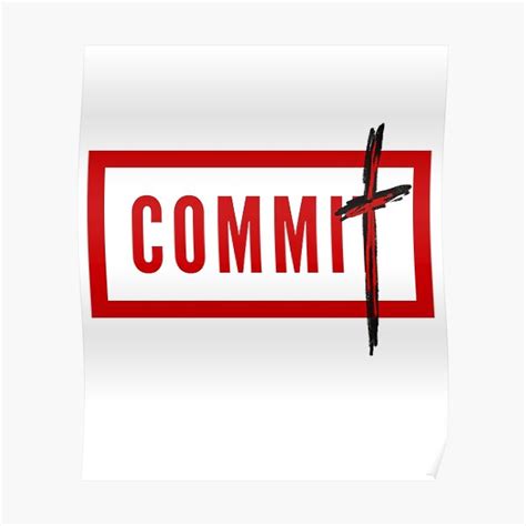 commit posters redbubble