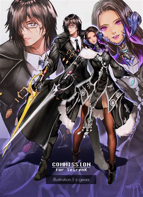 ffxiv characters [commission] fixed version by z gears on deviantart