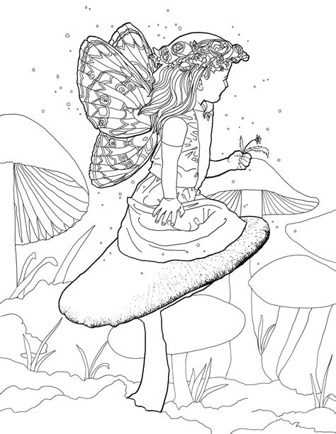fairies  coloring pages  coloring pages  adults etsy espana