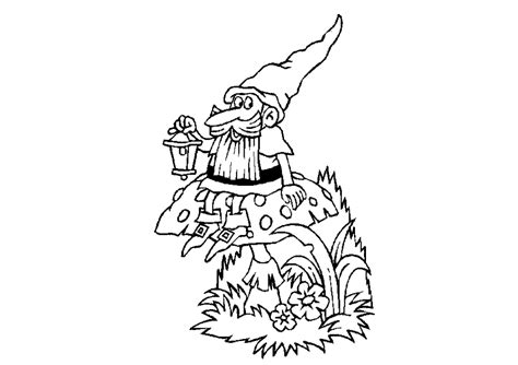 gnome coloring pages coloringpagescom