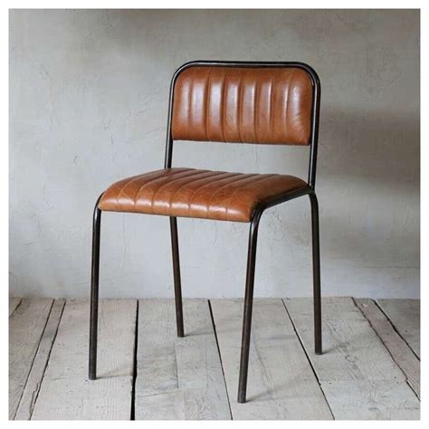 tan ribbed leather dining chair accessories   home