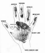 Palmistry Tells Blueprint sketch template