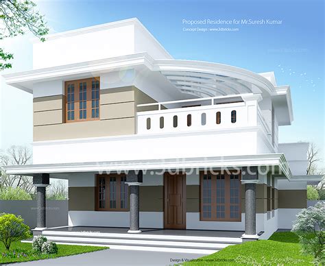 square feet contemporary house plans kerala