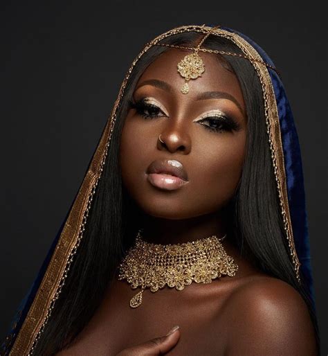pin  naomi leja  black women  black girl photo beauty photoshoot goddess makeup