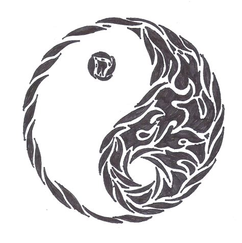 tribal yin   auroradragon  deviantart