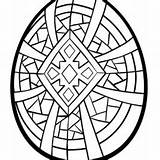 Coloring Pysanky Pages Getcolorings Egg sketch template