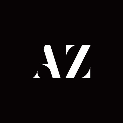 az logo letter initial logo designs template  vector art  vecteezy