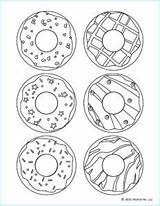 Donuts Mombrite sketch template