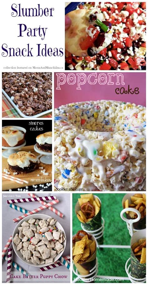 slumber party snacks collection  salty sweet recipes