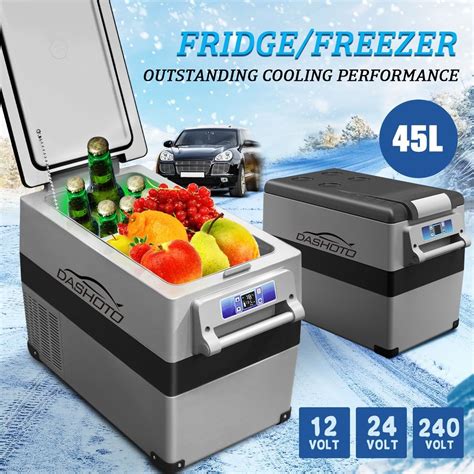 45l portable car fridge freezer cooler 12v 24v 240v caravan boat