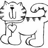 Cat Coloring Drawings Pages sketch template