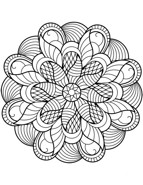 printable flower mandala coloring pages printable word searches
