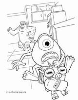 Archie Monsters Coloring Mike University Sulley Colouring Pages sketch template