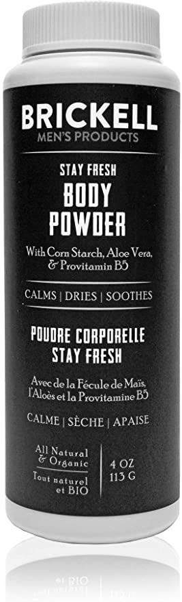 Amazonsmile Brickell Mens Products Stay Fresh Body Powder For Men