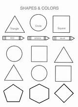 Coloring Shapes Printable Pages Teaching Children Infants Sheet Sheets Shape Triangle Circle Square Angels Benefits Little sketch template