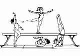 Gymnastics Agility Flexibility Endurance Coordination sketch template