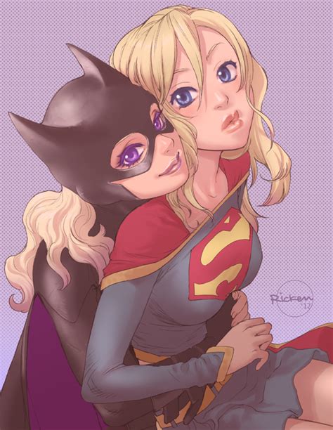 geek art girl s finest batgirl and supergirl — geektyrant