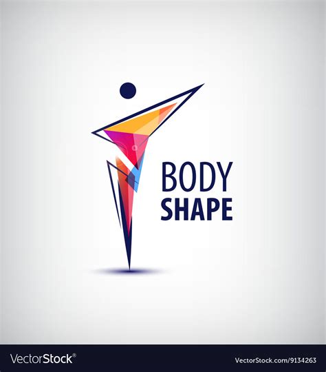 man logo human body  royalty  vector image
