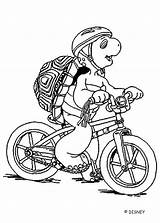 Coloring Bike Riding Popular Pages sketch template