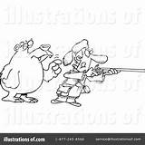 Hunting Clipart Illustration Royalty Coloring Pages Toonaday Soldier Buffalo Rf Template sketch template