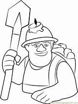 Clash Clans Miner Coloringpages101 sketch template